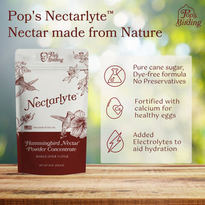 Pop's Birding - Nectarlyte® Powder Hummingbird Nectar, Concentrate - 8oz (Case of 60ct) - Default Title