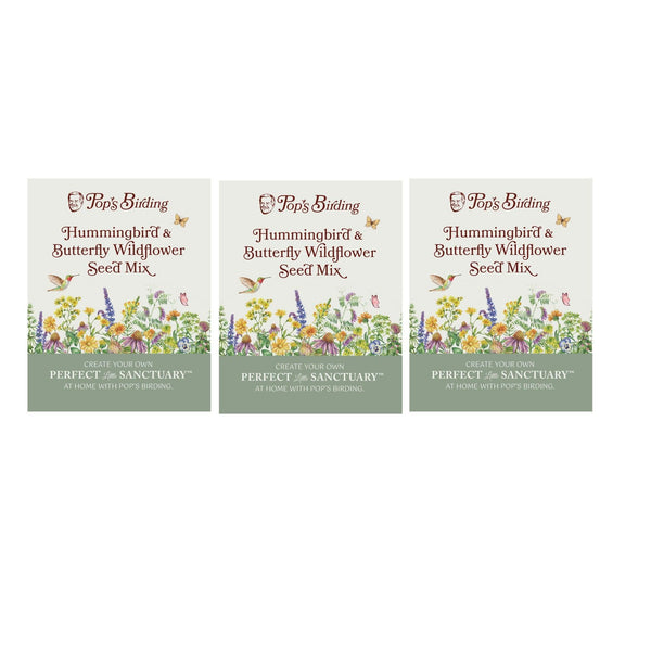 Pop's® Perfect Little Sanctuary® Wildflower Seed Blend, Hummingbird & Butterfly, 400mg